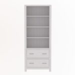 Стеллаж для книг Фьорд 02 (белый воск),80x200x35 см — изображение 2