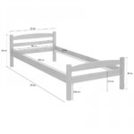 Кровать Гольф (белый воск) 90х200 см — изображение 4