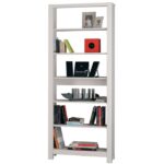 Стеллаж Фьорд 00 (белый воск),80x200x35 см — изображение 4