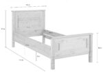 Кровать Рауна 90х200 (белый воск),103x99x215 см — изображение 4