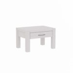 Прикроватная тумбочка Фьорд (белый воск),55x35x40 см