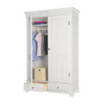 Шкаф Хельсинки 2GTM (белый воск),138x218x62 см — изображение 3