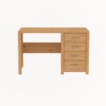 Стол письменный с ящиками Фьорд (бейц масло),120x74x65 см — изображение 2