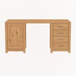 Стол Фьорд двухтумбовый (бейц масло),155x74x65 см — изображение 2