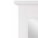 Зеркало навесное Рауна 200 (белый воск),85x200x5см — изображение 4