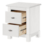 Тумба прикроватная Рауна 02 (белый воск),48×60×42см — изображение 2