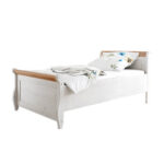 Кровать Мальта 100х200 без ящиков (белый воск/антик),108x93x222 см — изображение 2