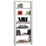 Стеллаж Фьорд 00 (белый воск),80x200x35 см — изображение 3