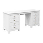 Стол письменный 2-х тумбовый Рауна 08 (белый воск),165x76x60 см