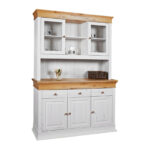 Надстройка буфета Бостон (белый воск/антик),140х200х43 см — изображение 2