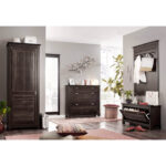 Шкаф для одежды Рауна 100 (колониал),77x200x48 см — изображение 4