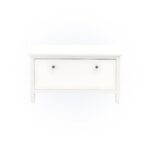 Тумба для обуви с сидением 01 Кантри (белый лак), 105x57x30 см — изображение 2