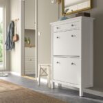 Закрытая обувница Кантри 03 (белый лак), 89×127×30 см — изображение 4