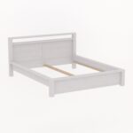 Кровать из массива сосны Фьорд 180х200 (белый воск ),196x90x216см — изображение 3