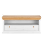 Тумба ТВ Бостон (белый воск/антик),130х54х45 см — изображение 2