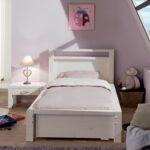 Кровать односпальная  Фьорд 90x200  (белый воск),106×90×216 см — изображение 4