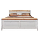 Кровать Мальта 160х200 без ящиков (белый воск/антик ),168x93x222 см — изображение 3