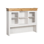 Надстройка буфета Бостон (белый воск/антик),140х200х43 см