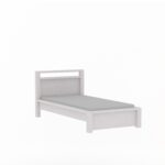 Кровать односпальная  Фьорд 90x200  (белый воск),106×90×216 см