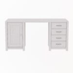 Двухтумбовый стол Фьорд (белый воск),155x74x65 см — изображение 2