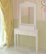 Стол пристенный Консолеа 3 (белый воск/антик),85Х75Х32 см  — изображение 9