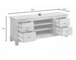 Тумба ТВ Рауна (белый воск),149x60x42 см — изображение 4