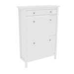 Закрытая обувница Кантри 03 (белый лак), 89×127×30 см — изображение 2