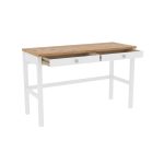 Письменный стол Кантри 02 (белый лак/браун),120х75х47 см — изображение 3