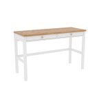 Письменный стол Кантри 02 (белый лак/браун),120х75х47 см