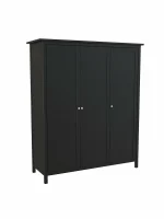 Шкаф Кантри 30 (черный лак),169x197x59 см